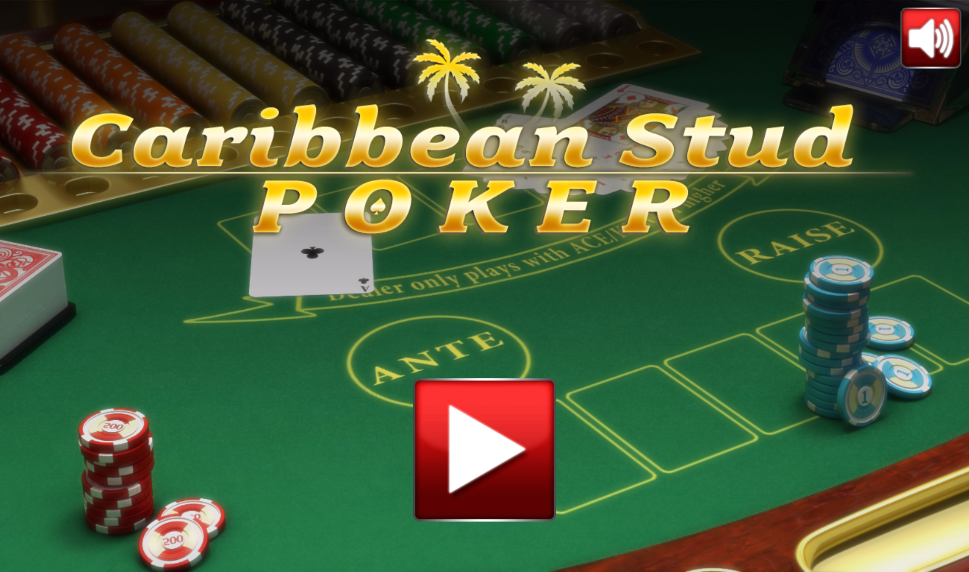 Caribbean stud poker kortspel 39754